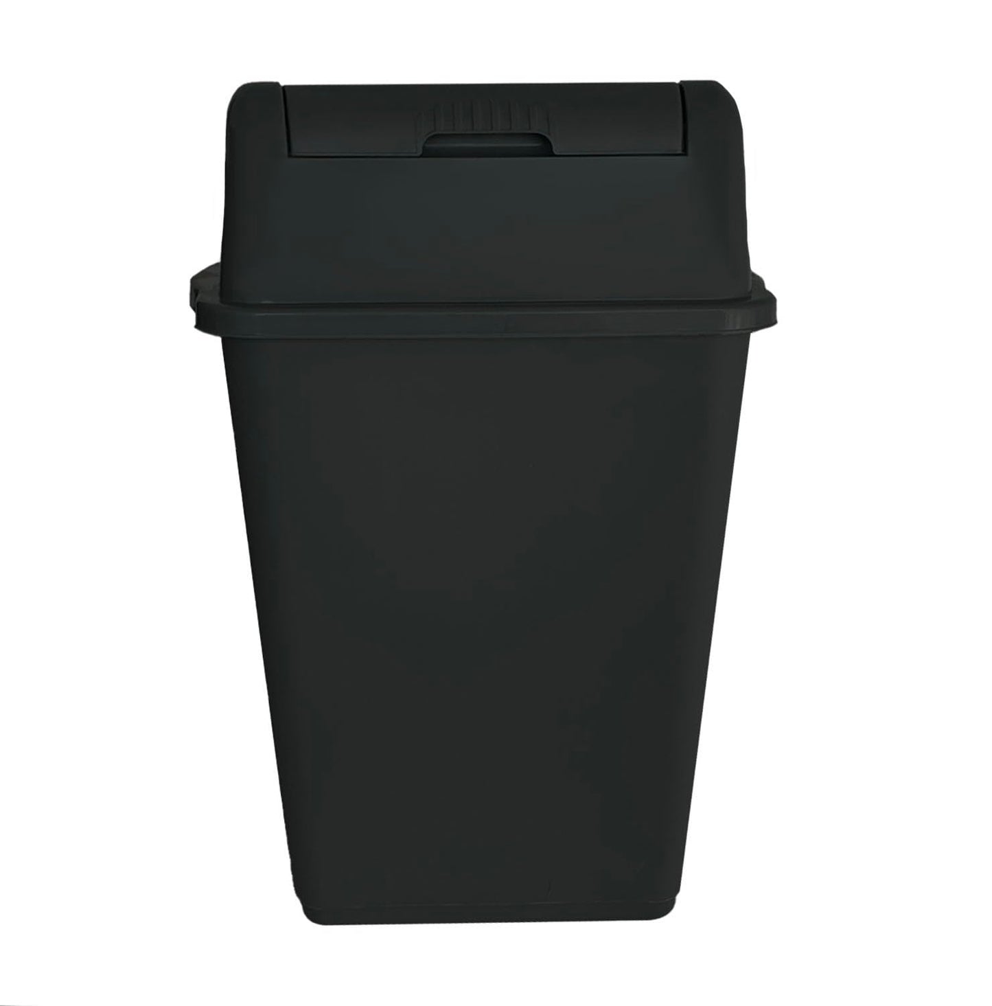 60L Large Black Swing Bin – Durable Plastic Dustbin for Kitchen & Home Waste