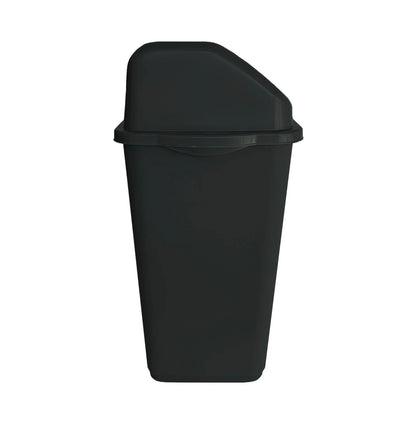 60L Large Black Swing Bin – Durable Plastic Dustbin for Kitchen & Home Waste