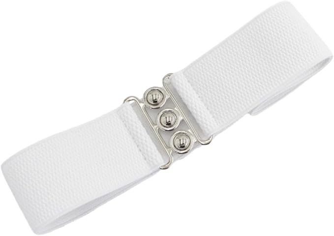 Women's Vintage Wide Elastic Belt – Stretch Waist Belt for Dresses, Shirts & Jumpsuits