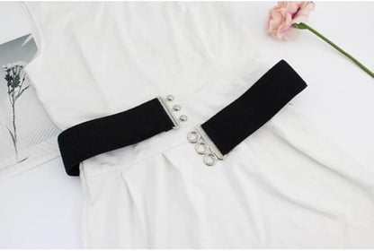 Women's Vintage Wide Elastic Belt – Stretch Waist Belt for Dresses, Shirts & Jumpsuits