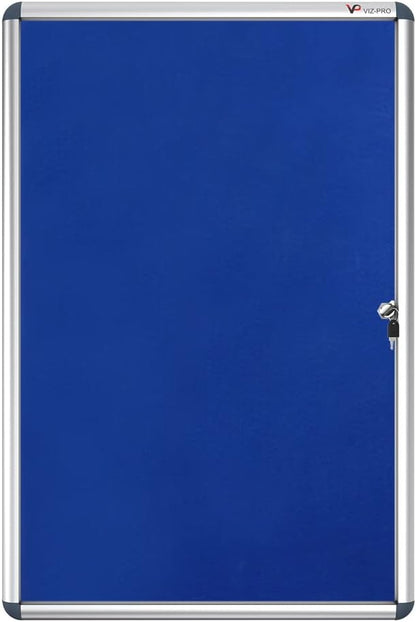 Viz-Pro Indoor Tamperproof Lockable Noticeboard 900X600mm
