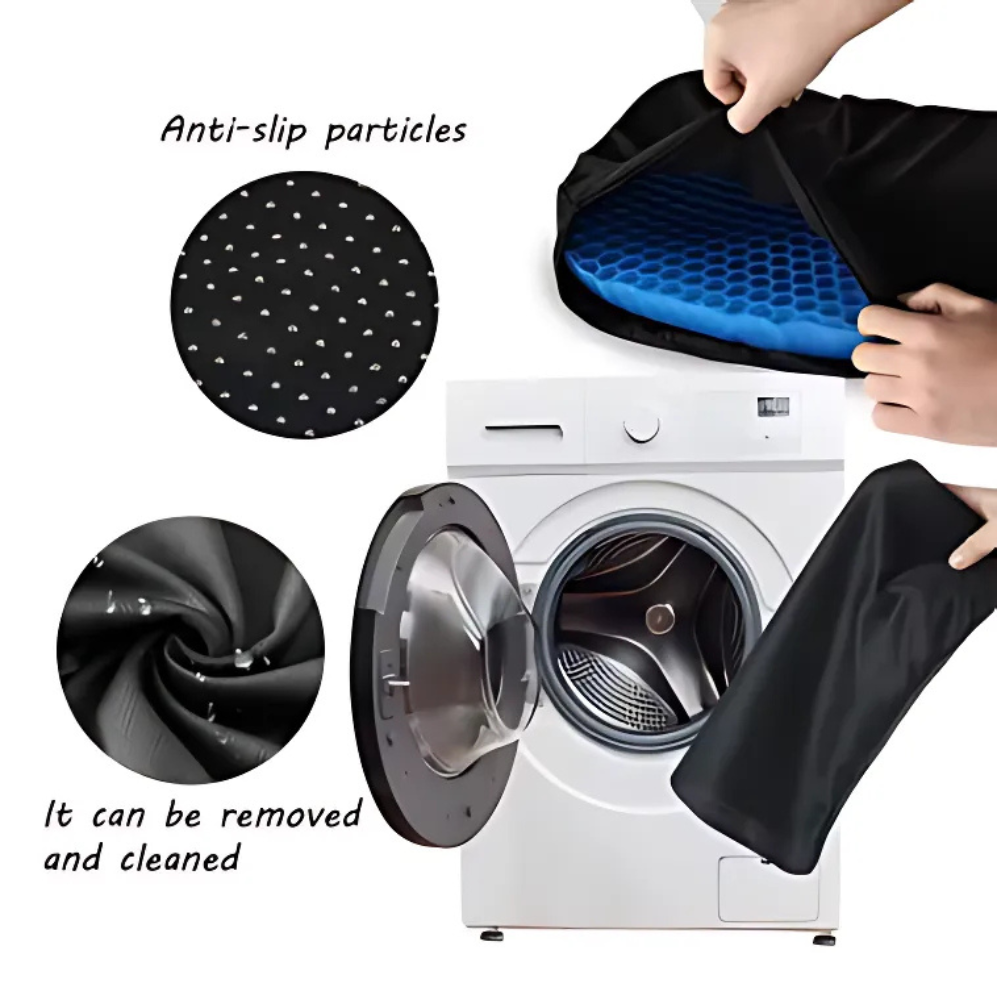 Gel Seat Cushion for Tailbone & Back Pain Relief – Breathable Honeycomb Design