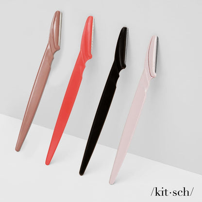 Kitsch Face Razors for Women – Dermaplaning Blades & Eyebrow Shaper (12pcs)