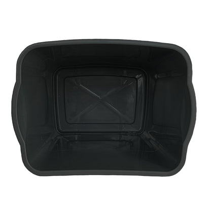 60L Large Black Swing Bin – Durable Plastic Dustbin for Kitchen & Home Waste