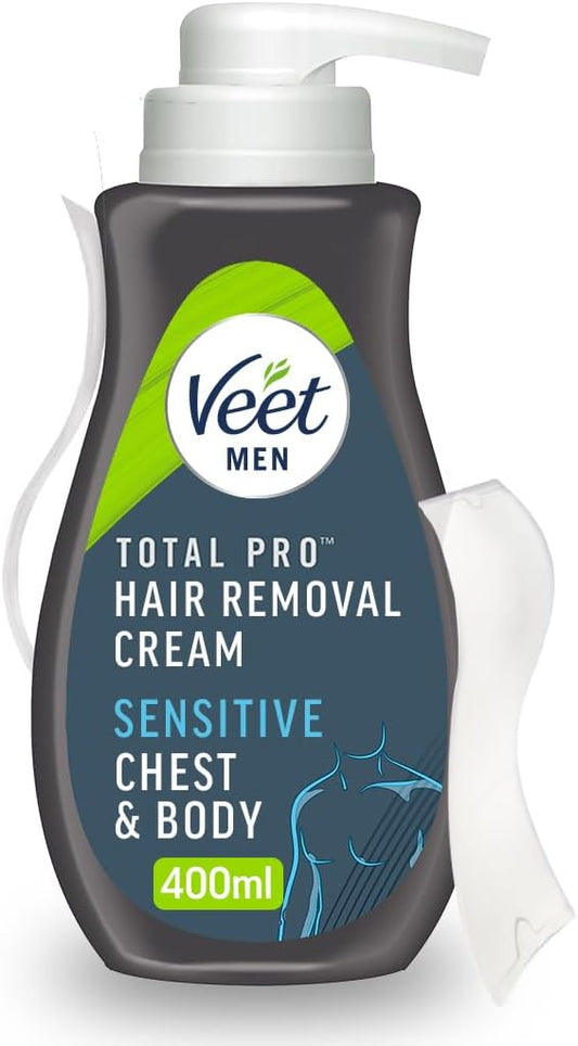 Veet Men Hair Removal Cream 400ml – Hydrating, Moisturizing & Smooth Results
