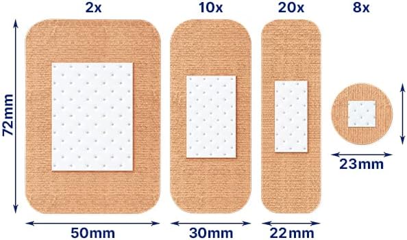 Elastoplast Fabric Extra Flexible Plaster, Pack of 40, Cranberry