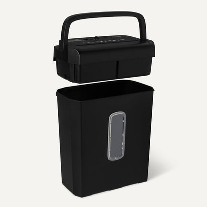 Amazon Basics 6-Sheet Cross-Cut Paper Shredder and Credit Card Shredder, 14L, Black
