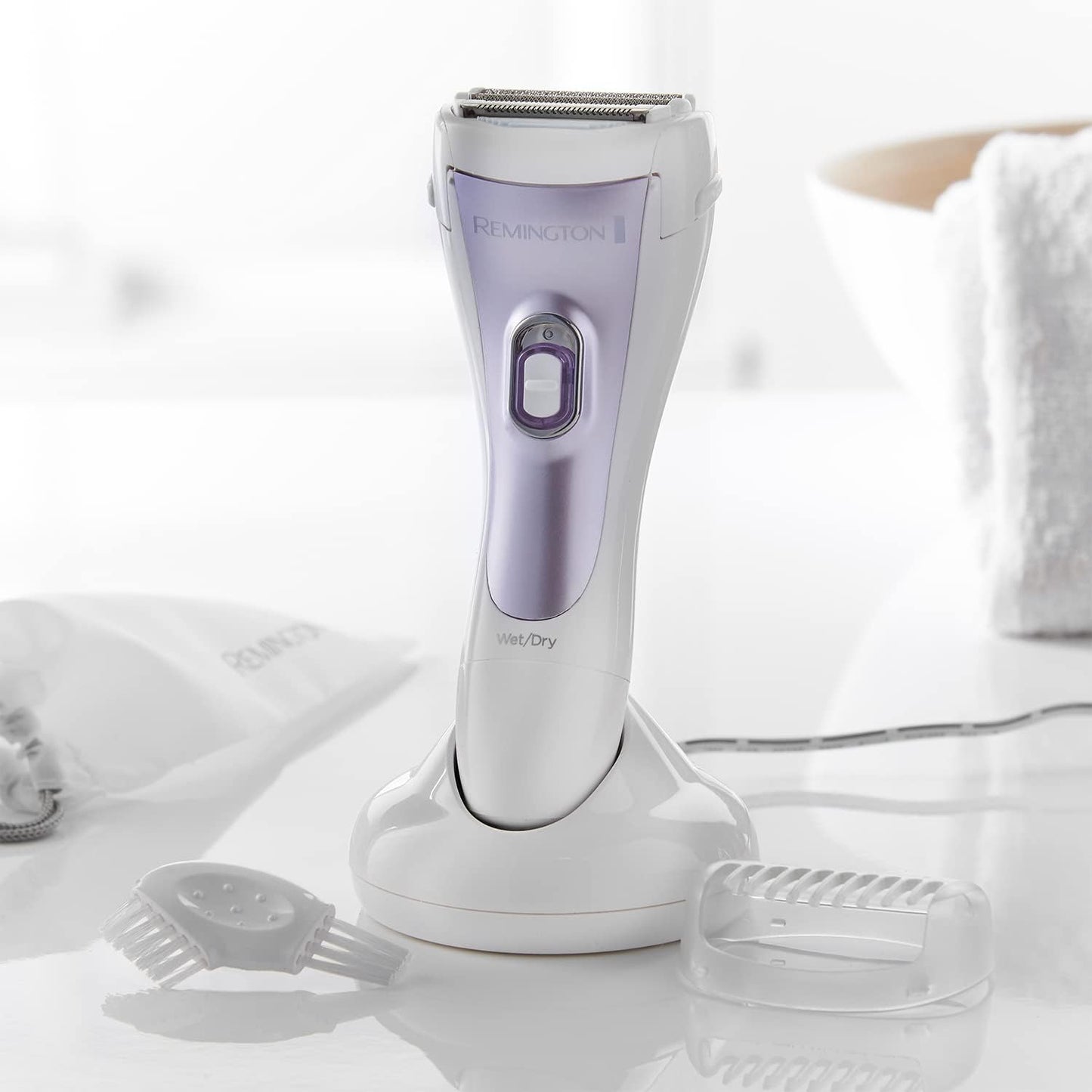 Remington Cordless Women’s Electric Shaver – Wet/Dry, Rechargeable, Aloe Vera Strip