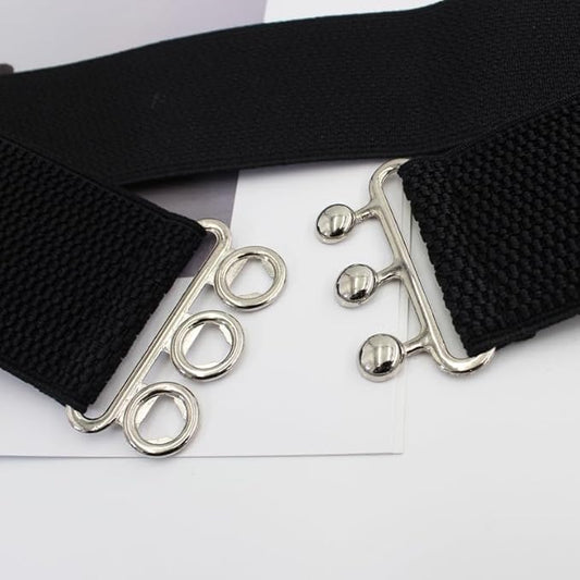 Women's Vintage Wide Elastic Belt – Stretch Waist Belt for Dresses, Shirts & Jumpsuits