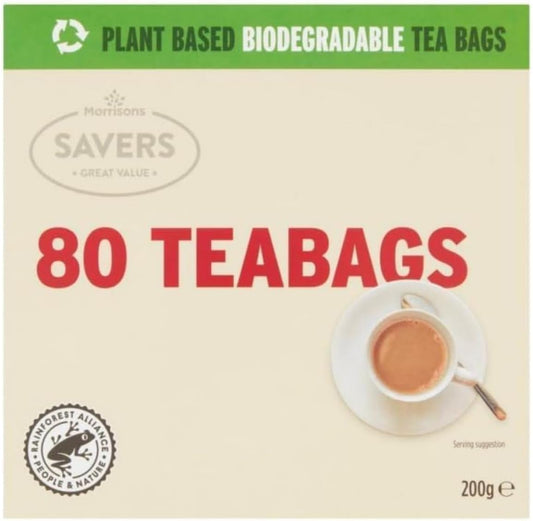 Morrisons Savers 80 Tea Bags, 200g
