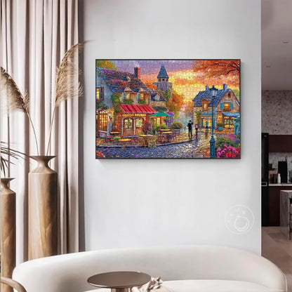 HUADADA Jigsaw Puzzles for Adults 1000 Piece Streets Scene 1000 Piece Jigsaw Puzzles for Adults Jigsaws Challenging Game