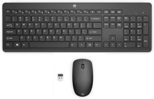HP 230 Wireless Keyboard & Mouse Combo – 2.4GHz, 1600 DPI, Long Battery Life