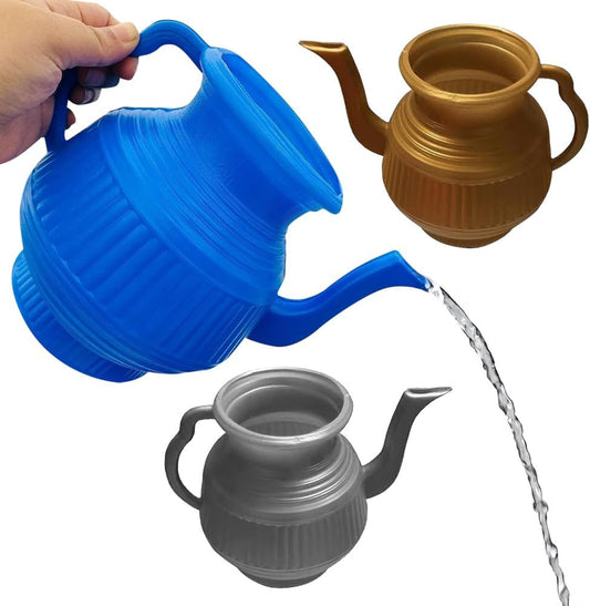 Watering Lota - Bodna Toilet Wash Bucket | Bathroom Bidet | Modern Plastic Handle Cleaning, Washing | Easy Grip Handle | Multi Use