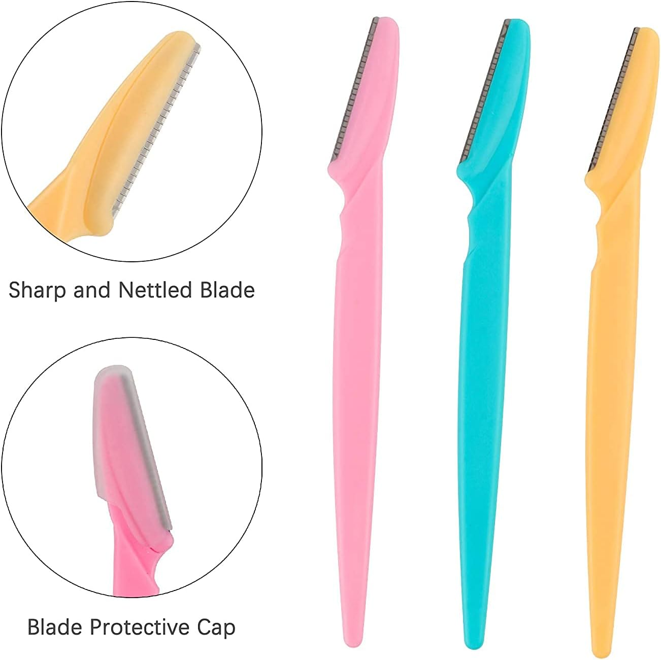 24PCS Eyebrow Razors for Women & Men – Face Shaver & Dermaplaning Tool Set