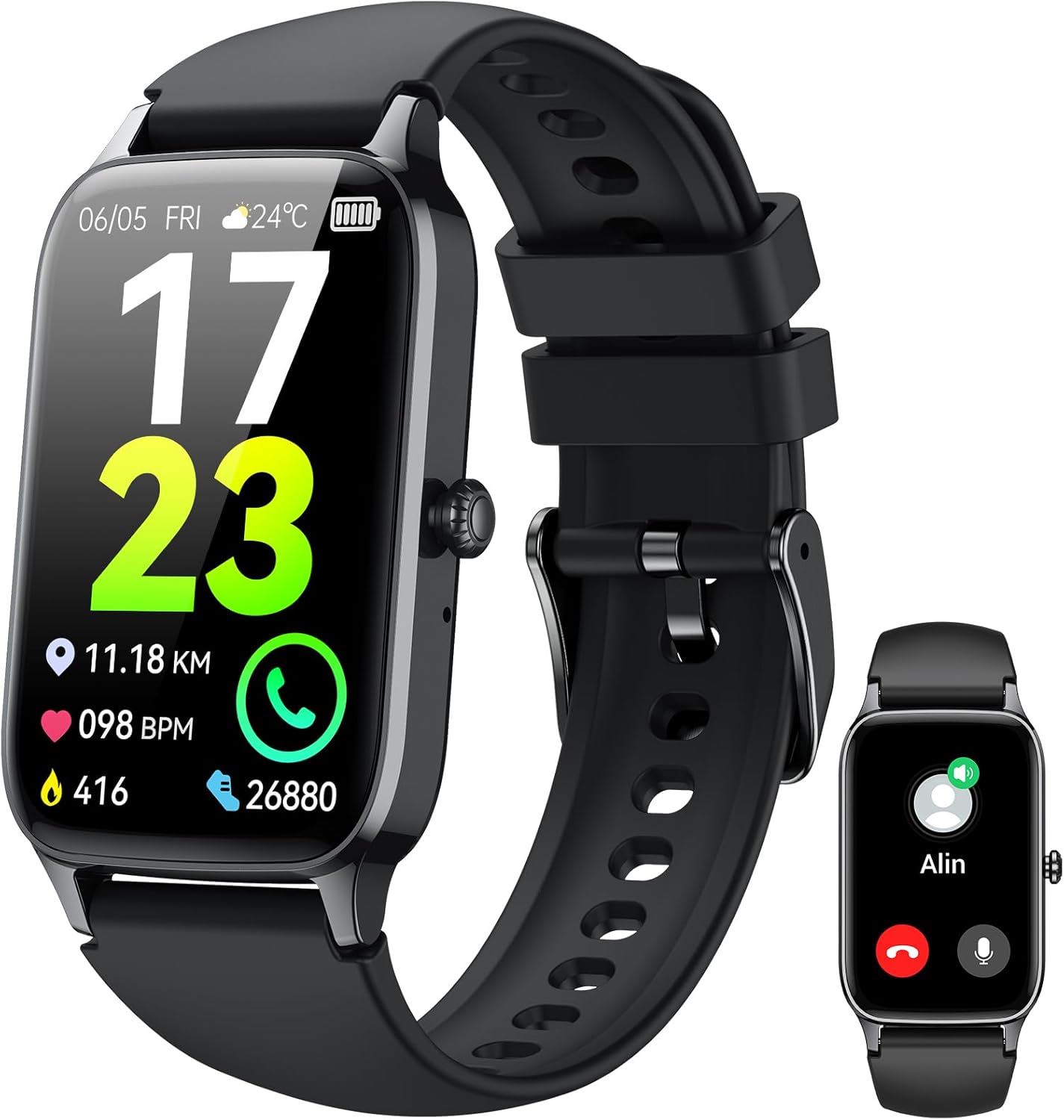 2025 Smart Watch with Call Function, Fitness Tracker, Heart Rate, IP68 for Android iOS