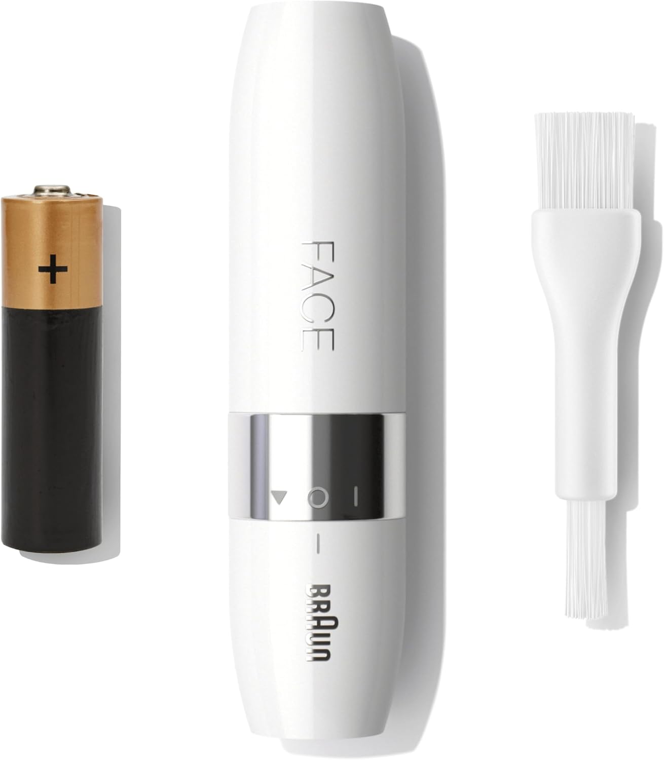 Braun Mini Facial Hair Remover for Women – Portable, Painless, Smart Light, White