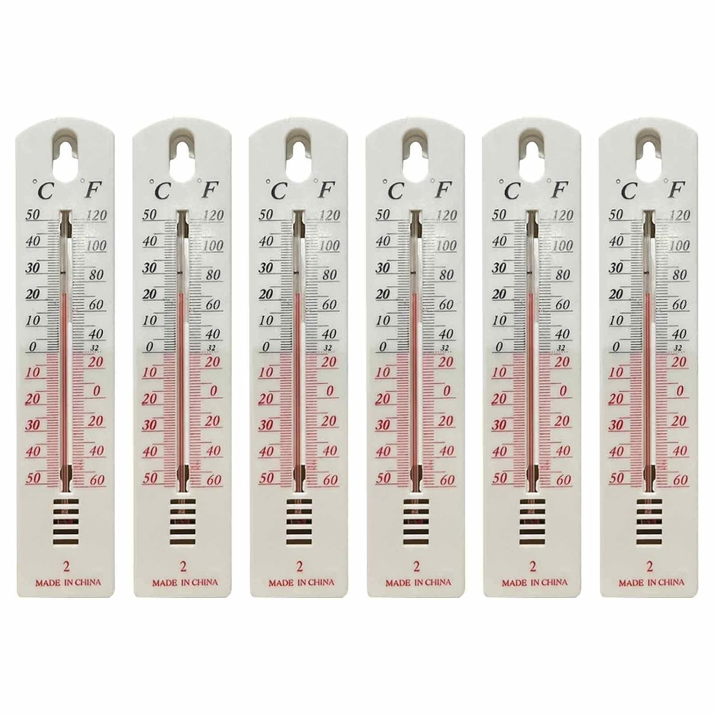 6pcs Indoor Outdoor Digital Thermometers – Accurate Wall & Room Temp Monitors