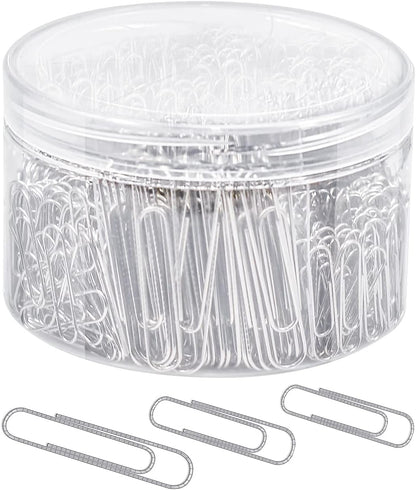 JIKIOU Paper Clips Assortment – 750 Count Box, Includes Small (28mm), Medium (33mm), and Large (50mm) Sizes