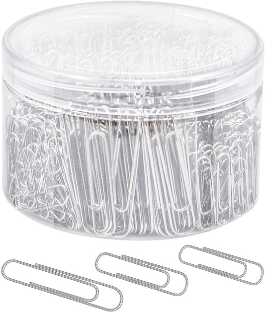 JIKIOU Paper Clips Assortment – 750 Count Box, Includes Small (28mm), Medium (33mm), and Large (50mm) Sizes
