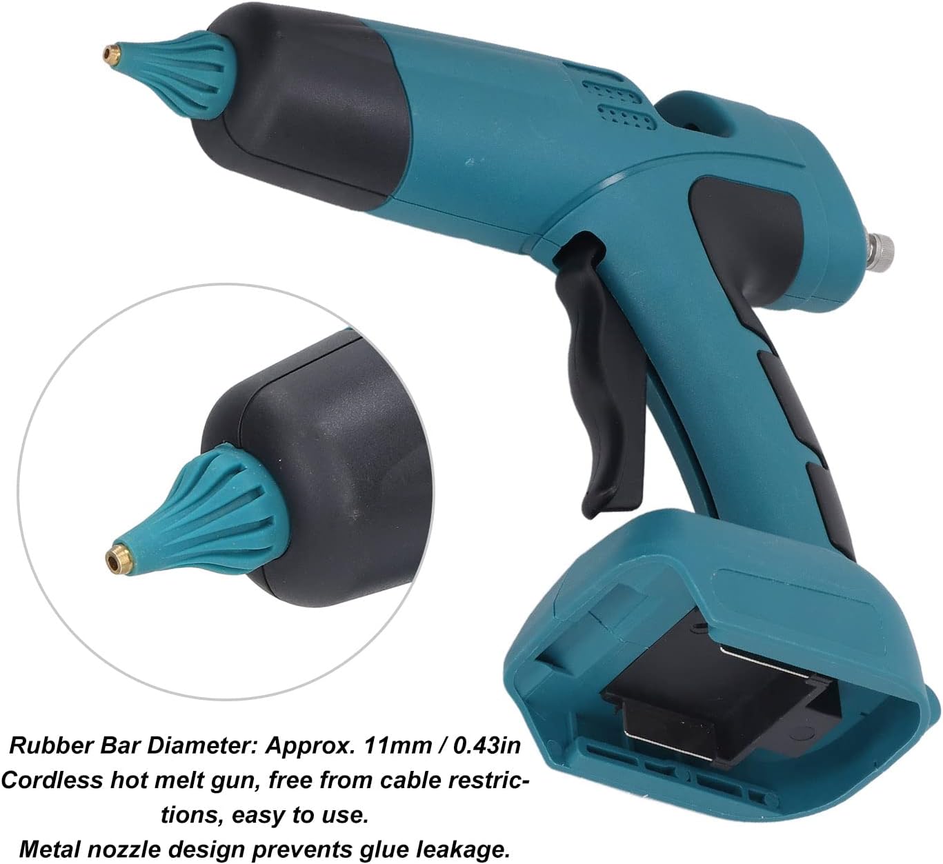 60W Cordless Hot Melt Glue Gun – Quick Heat, Easy Use, LED Indicator, Wide Application