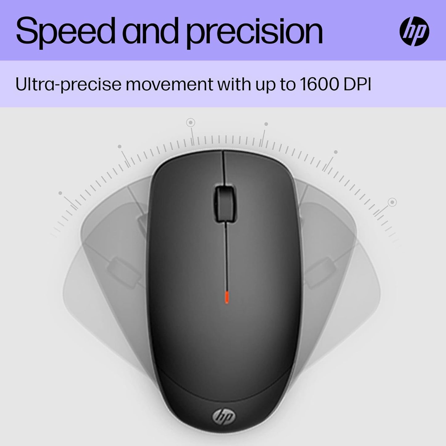 HP 230 Wireless Keyboard & Mouse Combo – 2.4GHz, 1600 DPI, Long Battery Life