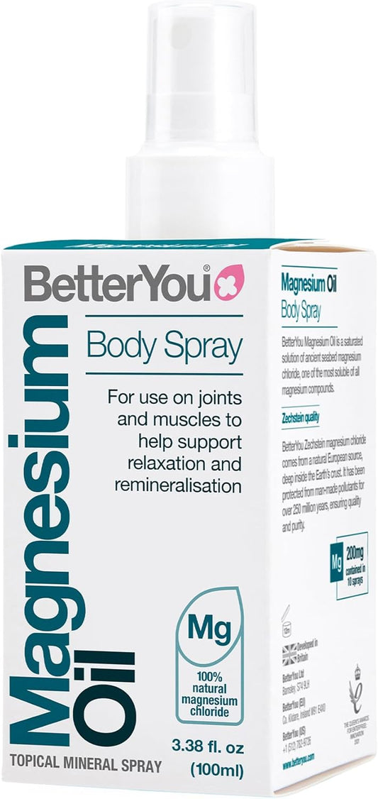 High Strength Magnesium Oil Spray – Vegan, Sleep & Muscle Relief – 600 Sprays, UK Made