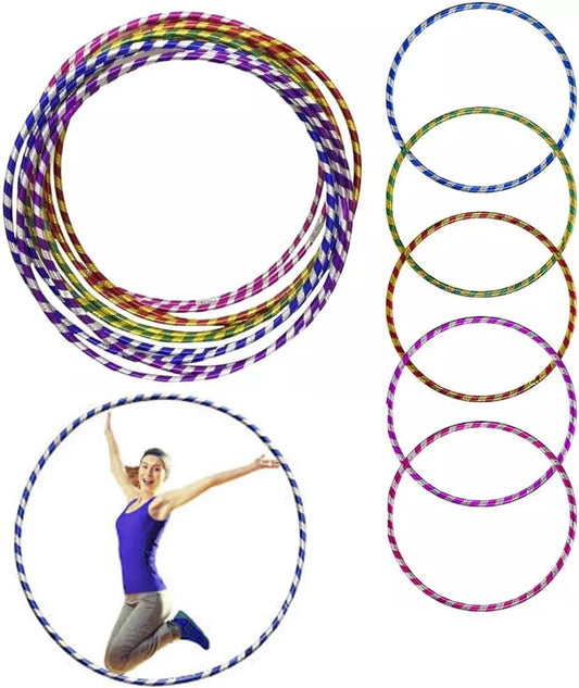 🎯 Colorful 55cm Hula Hoops – Glitter Plastic Hoops for Fitness & Dance Fun Pack of 2