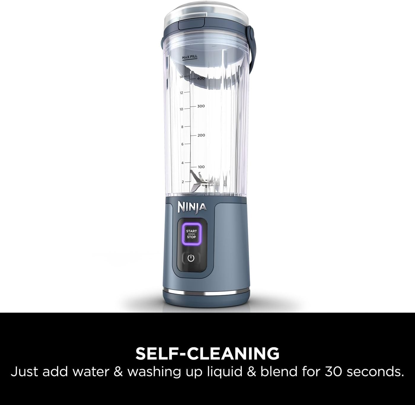 Portable Ninja Blender 530ml – Ice-Crushing, USB Rechargeable Smoothie Maker