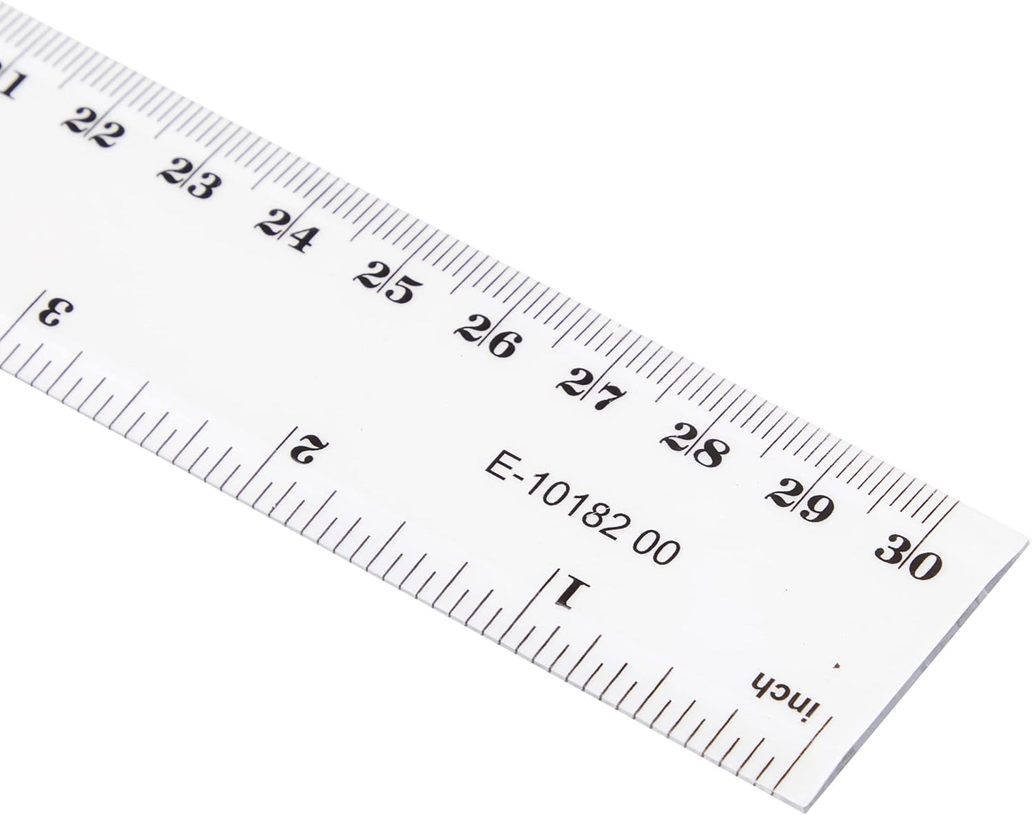 Westcott 6/12-Inch Clear Plastic Ruler – Durable, Lightweight, Easy-to-Read Measurements
