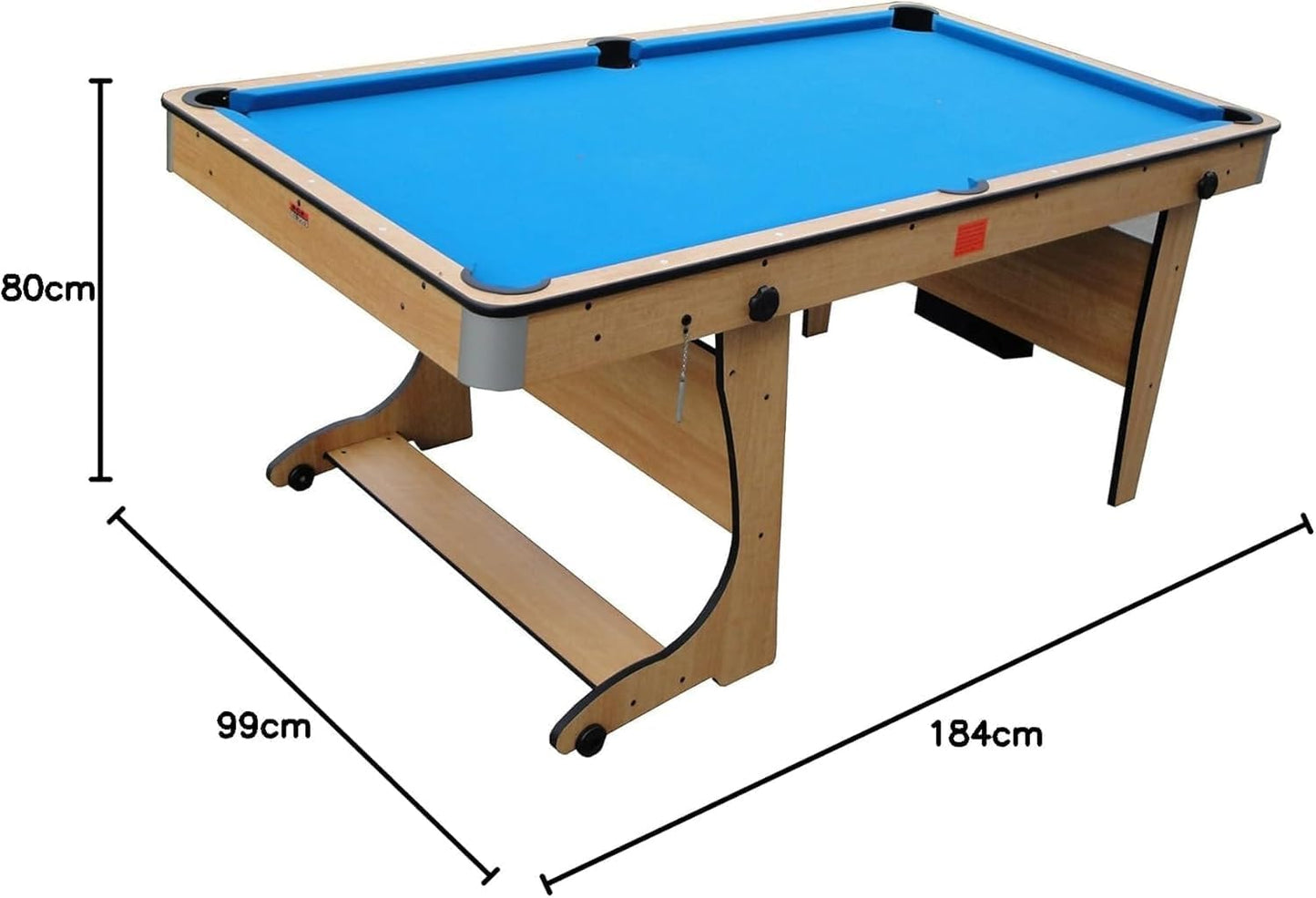 BCE 6ft 3-in-1 Folding Pool Table with Table Tennis Top & Soft Tip Dart Board with Desk Top - Easy to Move - All Accessories Included