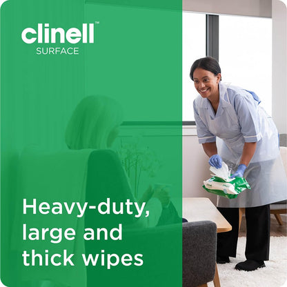 Clinell Universal Disinfectant Wipes – 200 Pack, Kills 99.99% Germs in 10 Seconds