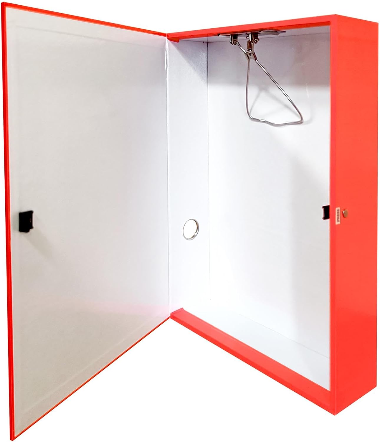 Red Box File with Lock & Ring Pull – 75mm Spine, Office Document Organizer A4/Foolscap