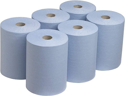 TPZ Blue Centre Feed Rolls – Recycled Paper Towels for Cleaning, Kitchen & More