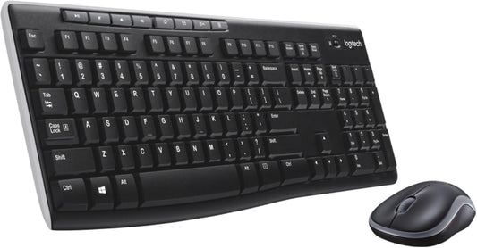 Logitech MK270 Wireless Keyboard & Mouse Combo – 2.4GHz, Multimedia Keys, UK Layout