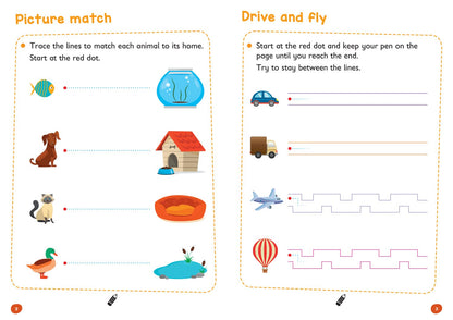 Pen Control Age 3-5 Wipe Clean Activity Book: Ideal for home learning (Collins Easy Learning Preschool)