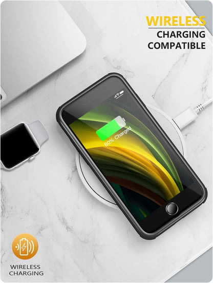 iPhone SE 2020/2022 Case with Glass Protector – 360° Shockproof Transparent Cover