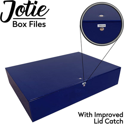 75mm Box File with Lock & Ring Pull – Glossy Foolscap File for Office & School Use