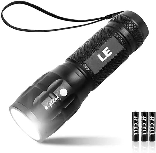 LE LED Torch Battery Powered, LE1000 Super Bright Hand Flashlight