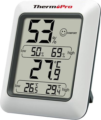 "ThermoPro TP50 Digital Hygrometer Indoor Thermometer with Humidity & Temp Monitor