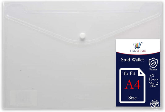 HaberCrafts A3 Clear Stud Wallets