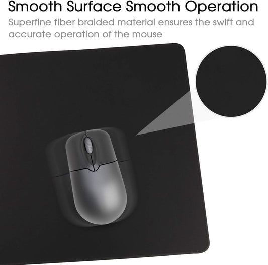 Large Gaming Mouse Pad 600x300mm – XL Desk Mat, Non-Slip Rubber Base, Black