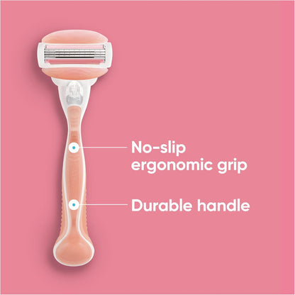 ✨ Gillette Venus ComfortGlide Women’s Razor 🌸 | Spa Breeze Scent 🌊 | Reusable Metal Handle & Shower Holder 🛁 | Includes 1 Refill Cartridge 🔄