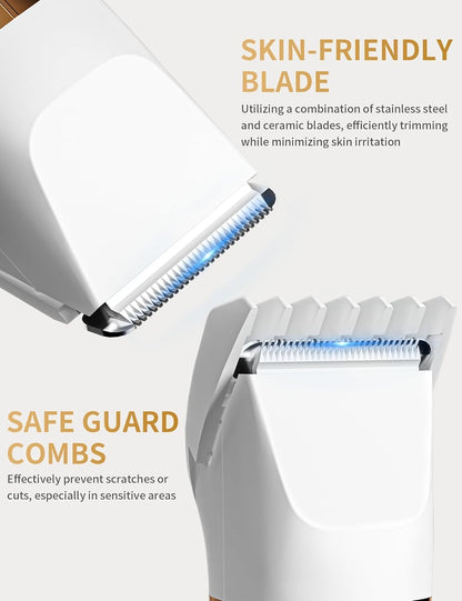 3-in-1 Lady Shaver & Bikini Trimmer – Waterproof, Painless Razor for Body & Face