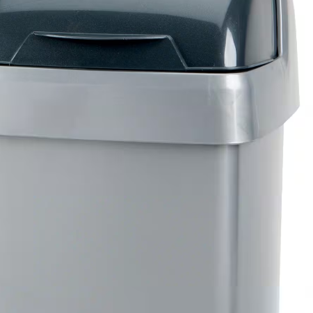 ADDIS Roll Top Bin 10 L Silver Plastic