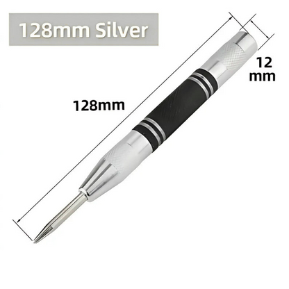 Automatic Center Punch Tool – Spring Loaded, Metal/Wood Marking for Drilling
