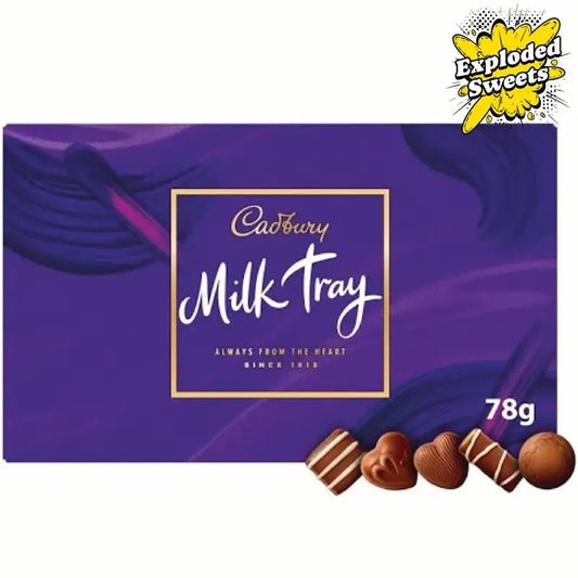 2 Boxes of Cadbury Milk Tray Chocolate 78g | Exploded Sweets, Gluten-Free