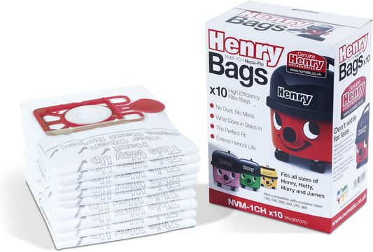 Genuine Henry Hetty NVM-1CH HepaFlo Vacuum Dust Bags – Pack of 10 by Avern