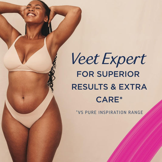 Veet Cold Wax Strips 40 + 4 Wipes – Easy Hair Removal Kit for Smooth, Gentle Legs