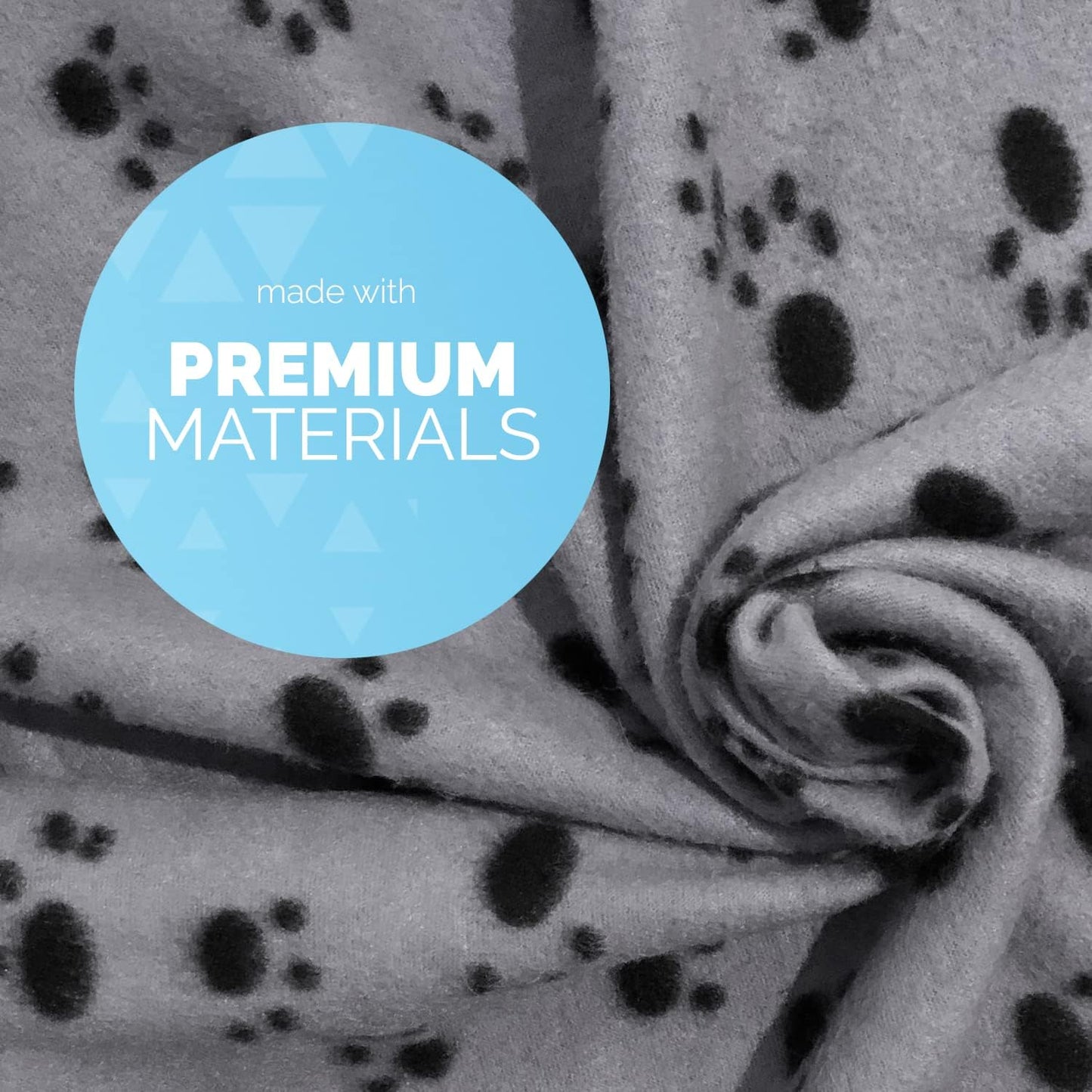 3 Pack Soft Flannel Pet Blankets - Machine Washable, Lightweight, Cozy for Dogs & Cats