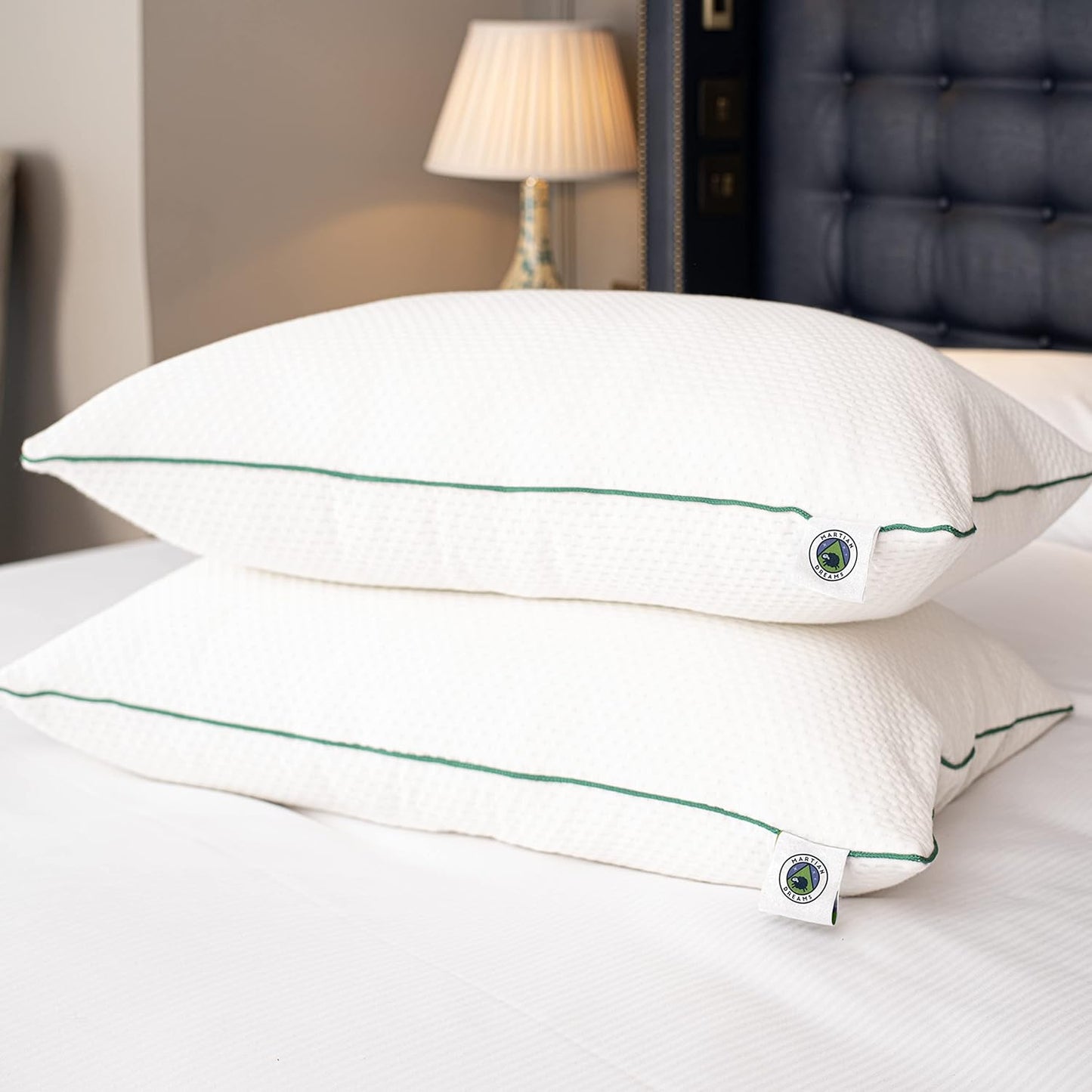 Hotel Quality Pillows 2-Pack – Ultra Soft, Hypoallergenic, Standard Size 50x75cm